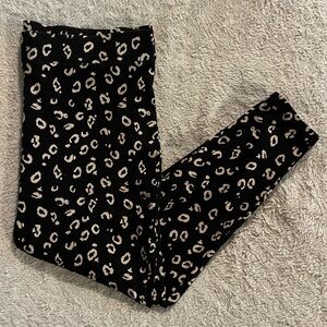 Torrid Black and Tan Animal Print Leggings